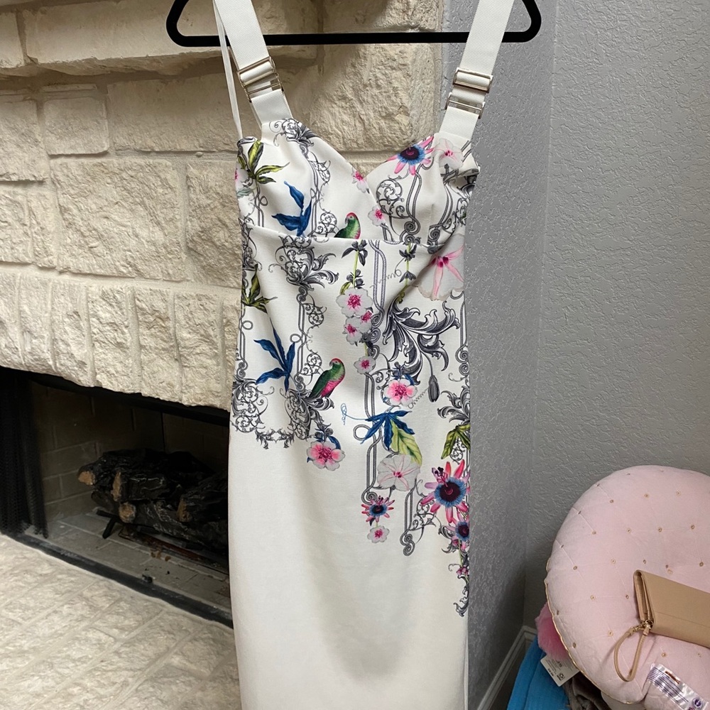 TED BAKER CROSS STRAPS DRESS